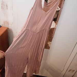 Pink Sleeveless Jumpsuit